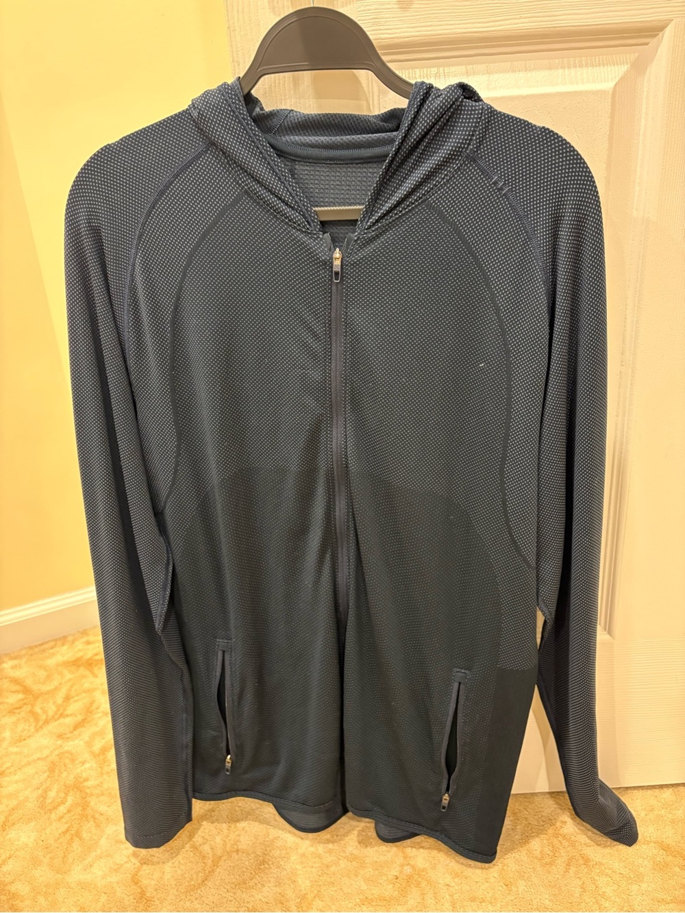 Lululemon Lightweight Hooded Zip-Up Jacket in Slate Blue